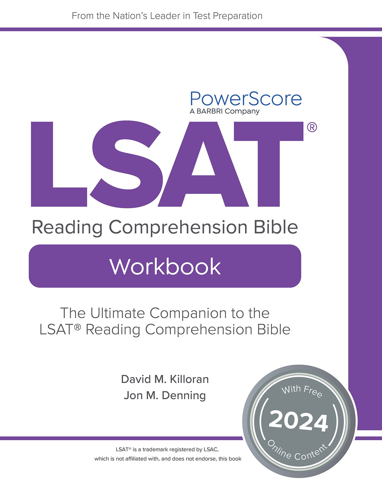 LSAT Reading Comprehension Bible Workbook